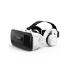 3D Cardboard Helmet Virtual Reality VR Glasses Headset with Hi-Fi Headphone Stereo Box VR Detachable