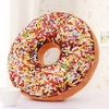 3D Creative Plush Donut Food Pillows Stuffed Toys Dolls Funny Cartoon Donuts Pillow Cover Plush Sweet Chocolates Sofa and Chair Back Cushions Car Mats
