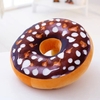 3D Creative Plush Donut Food Pillows Stuffed Toys Dolls Funny Cartoon Donuts Pillow Cover Plush Sweet Chocolates Sofa and Chair Back Cushions Car Mats