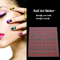 3D Design Nail Art Sticker Flowers 7 Optional Colors Yellow Tip Decal Manicure Stamping DIY Decoration Tool
