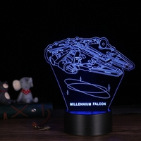 3D LED Desk Lamp Illusion Colorful Table Night Light