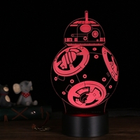 3D LED Desk Lamp Illusion Colorful Table Night Light