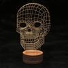 3D Optical Illusion LED Table Night Light Remote Control USB Cable Desk Lamp Valentine