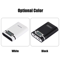 4 * 18650 Battery LED Display Power Bank Box Dual USB Mobile Phone Charging Case