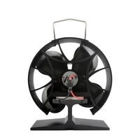 4-Blade Quiet Heat Powered Stove Fan Fireplace Fan Wood Burning Fan Eco-friendly for Efficient Heat Distribution