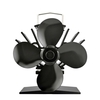 4-Blade Quite Heat Powered Stove Fan Fireplace Fan Wood Burning Fan Eco-friendly for Efficient Heat Distribution