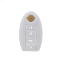 4 Button Silicone Car Auto Remote Fob Key Holder Case Cover for Nissan