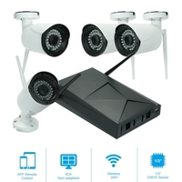 4 Channel HD 1080P Wireless WiFi NVR Camera System