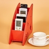 4 Compartments Remote Controller Organizer TV Air Conditioner Stereo Equiments Control Holder Home Sundries Storage Case Wood