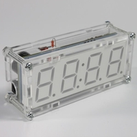 4-Digit DIY LED Electronic Clock Microcontroller 0.8inch Digital Tube Clock