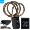 4 Digital Password 120cm Black Wire Rope Smart Lock Anti Theft Alarm Keyless Lock