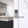 4-in-1 Electronic Keyless Keypad Door Coded Lock Unlocked by Password + RF Card + Remote Control + Mechanical Key Home Security