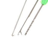 4 In 1 Fishing Carp Fishing Baiting Rig Tool Set Bait Needle Drill Knot Puller Stringer and Driller