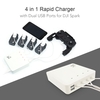 4 in 1 Rapid Battery Charger with Dual USB Ports for DJI Spark RC Drone