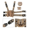 4 in 1 Tactical Hunting Quick Release Drop Leg Thigh Rig Holster Platform with 2 Pouches for P226