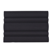 4 Pack Studio Acoustic Foams Sponge Panel Wall Corner Tiles Absorption Sound Insulation Foam Fire retardant High Density Black 25 * 25 * 50cm / 10 * 10 * 20in