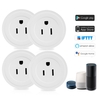 4 Pack Wi-Fi Wireless Mini Smart US Plug Compatible with Amazon Alexa & for Google Home/Nest IFTTT For TP-Link