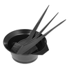 4 Pcs Hair Coloring Tools Kit Dyeing Bowl Brush Double-sided Coloring Comb Hairdressing Dyeing Tool