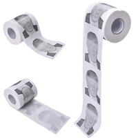 4 PCS Toilet Paper Roll Novelty Funny Gag Gift Dump with Trump