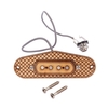 4 Pole Guitar Pickup Maple Wood Humbucker Pickup with 6.35mm Jack For Cigar Box Guitar