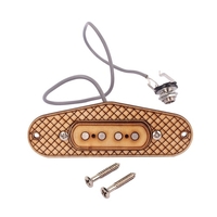 4 Pole Guitar Pickup Maple Wood Humbucker Pickup with 6.35mm Jack For Cigar Box Guitar