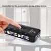 4 Port USB 2.0 KVM VGA Switch Box Adapter 1920*1440 Plug and Play for PC Keyboard Mouse Monitor Black