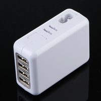 4 Port USB EU/AU/US/UK Travel Charger