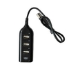 4 Ports LED USB 2.0 Adapter Hub Power on/off Switch For PC Laptop BK