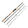 4 Sections Carbon Fiber Portable Baitcasting Spinning Fishing Rod Medium Rod Fishing Pole for Saltwater and Freshwater