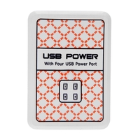 4 USB DC5V 2.1A Power Adapter Wall/Travel Charger for iPhone iPad Smart Phone Tablet