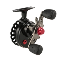 4+1 Ball Bearing 2.6:1 Gear Ratio Right/Left Hand Raft Fishing Reel Fly Reel Wheel Ice Fishing Reel Star Drag Fishing Tackles with Storage Pouch