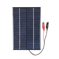 4.2W 18V Polycrystalline Silicon Solar Panel with Alligator Clips Solar Cell for DIY Power Charger