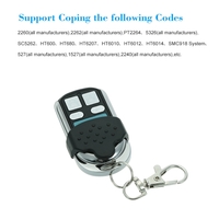 433MHz Wireless Remote Control Copy Code 4 Buttons Touch Switch