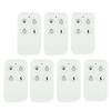 433MHz Wireless Remote Controller for Alarm System,  White (7 pack)