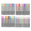 48 Colors Gel Pens Includes Glitter/ Neon/ Gouache/ Metal Pens Marking Highlighting Drawing for Students Coloring Books