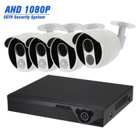 4CH 1080N Digital Video Recorder + 3pcs 1080P AHD Camera + 1pcs 1080P AHD Camera + 4*BNC Connector