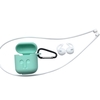 4in1 Silicone Case Cover Earphones Pouch Anti-lost Wireless Earphone Case for AirPods Carabiner Earpods Cover