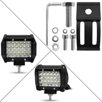 4inch 72W LED Light Bar Quad Row Spot Beam LED Cubes Work Lights Driving Fog Lamps 24 Lamp Beads