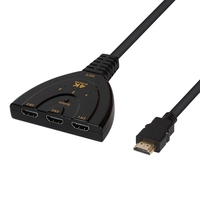 4K *2K 3 Port HDMI Splitter 1080P 3D Switcher 3*1 Ultra HD HDMI Switch 3 to 1 Pigtail Converter 1 in 3 out Pigtail Cable