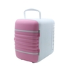 4L Mini Portable Refrigerator 2 in 1 Cooler Warmer Fridge for Car Home Office, Blue