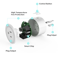 4Pack Smart Wi-Fi Mini Outlet Plug Switch Works With Echo Alexa Remote Control US Plug