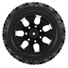 4PCS 1/10 Off-road Tyre Double V Tread Pattern 7 Spokes Rim for 1/10 HSP HPI Redcat RC4WD RC Monster Truck