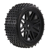 4PCS 1/10 RC Off-road Tyre Nail Point Tread Pattern V Hole Rim for 1/10 HSP HPI Redcat RC4WD RC Buggy