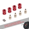 4pcs 12mm Hex 15mm Coupler Tire Extended Adapter for Traxxas Hsp Redcat Rc4wd Tamiya Axial scx10 D90 Hpi RC Crawler Monster Car