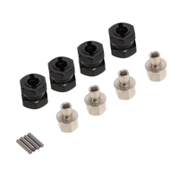 4pcs 12mm Hex Coupler Tyre Extended Adapter for Traxxas Hsp Redcat Rc4wd Tamiya Axial scx10 D90 Hpi RC Crawler Monster Car