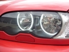 4PCS 131MM+146MM Reflector CCFL Angel Eye Rings 6000K Halo Light Lamp Kit for BMW 3 SERIES E46 Blue/White