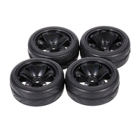4pcs 1.8 Inch 65mm off-Road Car Wheel Rim and Tire for 1/10 HSP HPI TAMIYA Traxxas Redcat RC Car