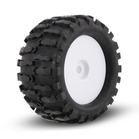 4pcs 1/8 Monster Truck Off-Road Tyre Bar Tread Pattern for 1/8 HSP HPI Redcat RC4WD RC Baja Buggy
