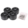 4pcs 1.9 inch Wheel Hub Beadlock Wheel Rim for 1:10 RC Rock Crawler Axial SCX10 TAMIYA CC01 RC4WD D90 D110 TF2 RC Car