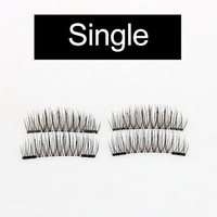 4Pcs 3D Magnetic Eyelashes Handmade Fake Eyelash Magnets Natural False Eyelashes Makeup Extension